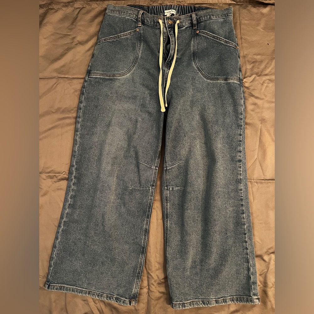 Women’s AND NOW THIS Blue Jeans with Drawstring